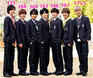 なにわ男子, メンバー, 身長, 道枝駿佑, 高橋恭平, 大橋和也, 西畑大吾, 藤原丈一郎, 長尾謙杜, 大西流星