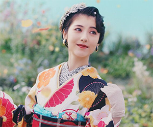 京都きもの友禅, CM, かわいい, 女の子, 女優, 浜辺美波, 振袖, 大正
