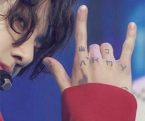 BTSメンバー、ジョングクのタトゥー「ARMY」