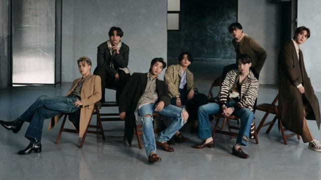 BTSメンバーのジン, ユンギ, ホソク, ナムジュン, ジミン, テテ, グク