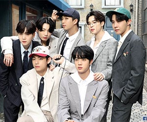 BTSメンバーのジン, ユンギ, ホソク, ナムジュン, ジミン, テテ, グク