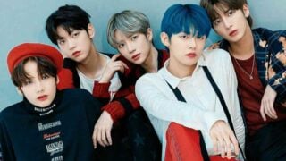 TOMORROW X TOGETHER(TXT)メンバーのヨンジュン, スビン, ボムギュ, テヒョン, ヒュニンカイ