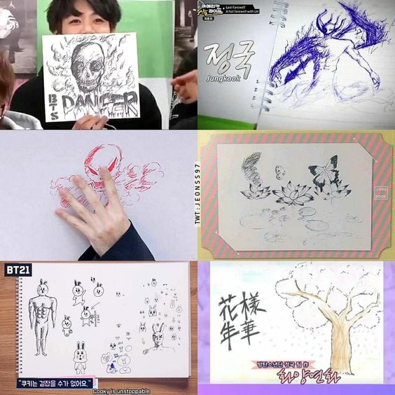 ジョングクのアート作品