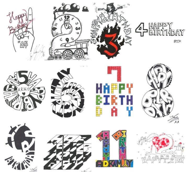 ジョングクの誕生日アート