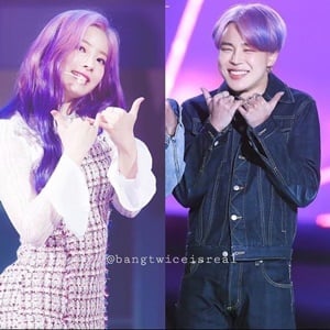 bts-jimin-twice-dahyun btsのジミンとtwiceのダヒョン