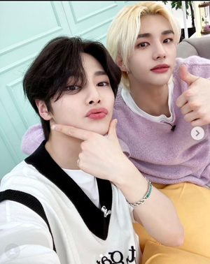 stray-kids-in-hyunjin straykidのアイエンとヒョンジン